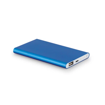 MARCET. Power bank slim 4'000 mAh z aluminium z recyklingu (100% rAL) i ABS z recyklingu (100% rABS) (NPS-97344-124)
