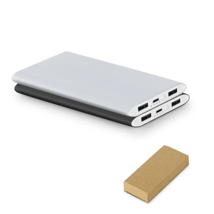 NOBEL. Power bank 7.200 mAh z aluminium pochodzącego z recyklingu (100% z rAL) (NPS-97351-127)