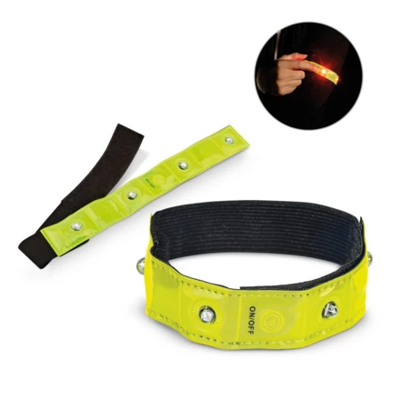 VISIBLE. Armband, reflektierend mit 4 roten LEDs (NPS-98515-108)
