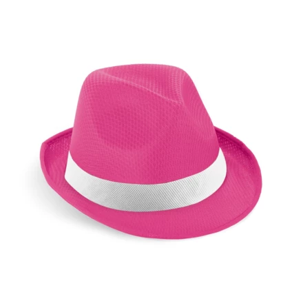 MANOLO POLI. Hat in PP with white polyester ribbon (NPS-99086-102)