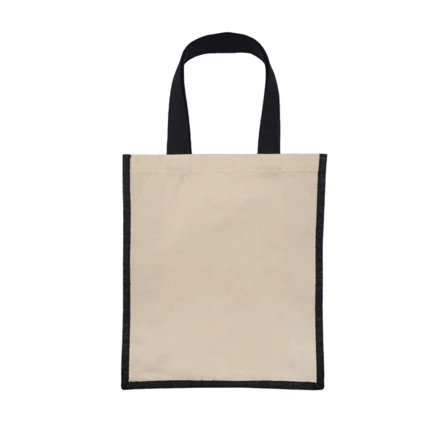 Torba bawełniana z jutą Fibra, czarny (NPB-R08932.02)