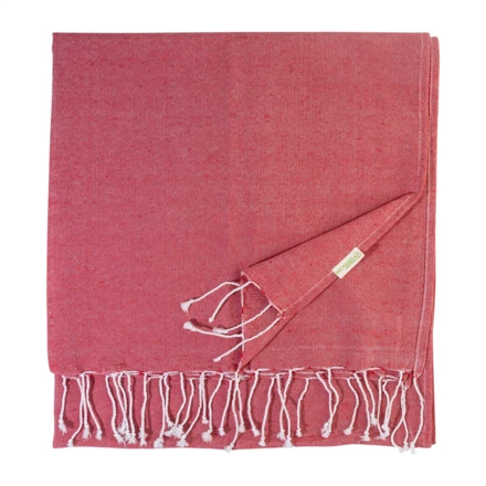 Aruba ręcznik plażowy z recyklingowanej bawełny - czerwony (NAD-AP800606-05)