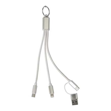 Rafob brelok kabel ładujący USB - srebrny (NAD-AP864127-21)
