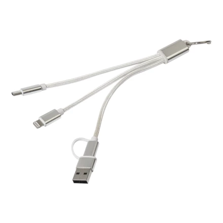 Rafob brelok kabel ładujący USB - srebrny (NAD-AP864127-21)