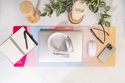 Subomat XXL Podkładka na biurko sublimacyjna RPET - biały (NAD-AP812435-01)