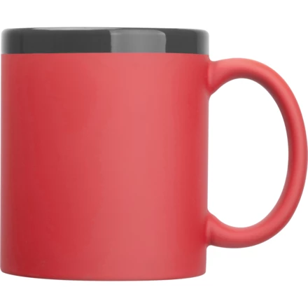 Kubek ceramiczny soft-touch 300 ml RONALD - czerwony - (NMC-85497-05)