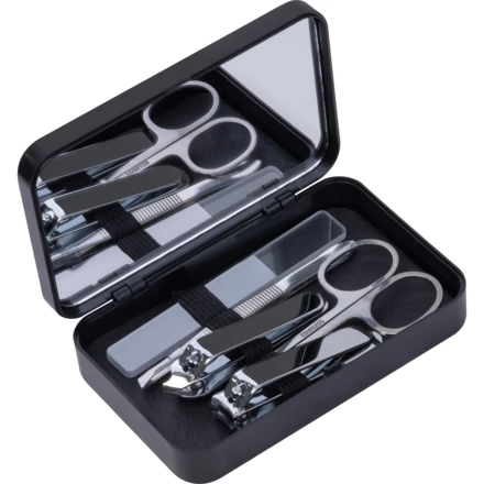 Zestaw do manicure STACY - czarny - (NMC-75500-03)