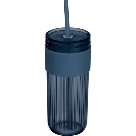 Kubek ze słomką 660 ml SOLEDAD - granatowy - (NMC-85529-44)