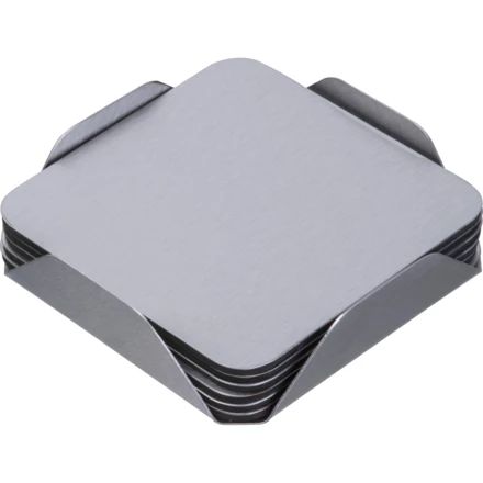 Zestaw 6 podkładek pod kubki MATILDE - szary - (NMC-85426-07)