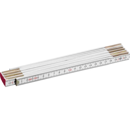 Drewniana składana miarka SVENJA - biały - (NMC-95324-06)