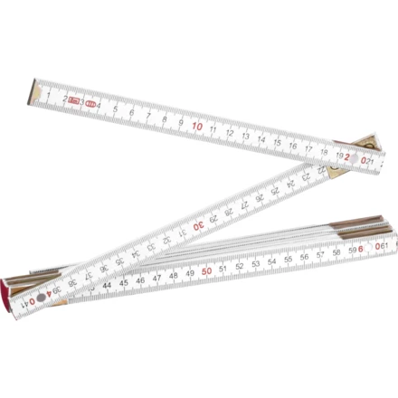 Drewniana składana miarka SVENJA - biały - (NMC-95324-06)