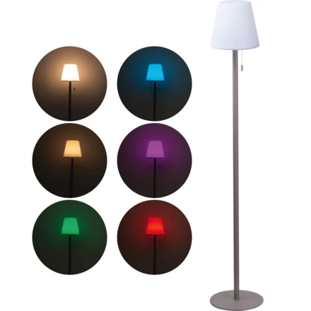 Wysoka lampa zmieniająca kolory BRIDGET - biały - (NMC-95372-06)