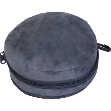 Zestaw podróżny opaska i poduszka JUSTYNA - ciemnoszary - (NMC-75439-77)