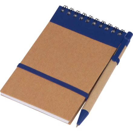 Notatnik w linie z długopisem EUGENIO - niebieski - (NMC-20497-04)