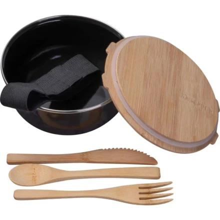 Lunch box GRAZ 700 ml - czarny - (NEG-5433-03)