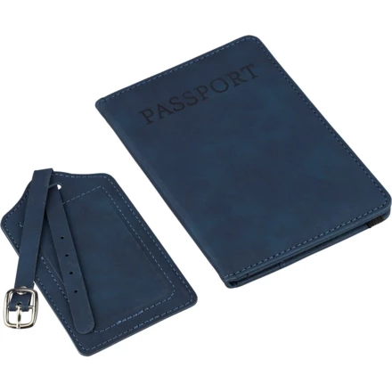 Zestaw podrożny: etui do paszportu i zawieszka do bagażu (NAX-VB183-11)