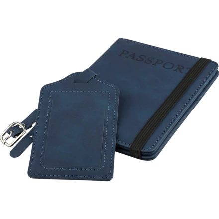 Zestaw podrożny: etui do paszportu i zawieszka do bagażu (NAX-VB183-11)