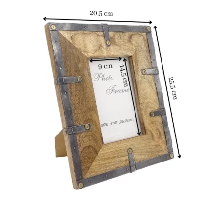 Drewniana ramka  ramka na zdjęcia - 20915A, format zdjęcia 10x15cm (NMT-222034)