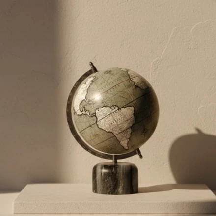 Globus Dekoracyjny na Kamiennej Podstawie 30cm - GLB-68 (NMT-228647)