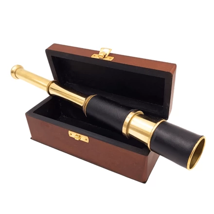 Luneta Mosiężno-Skórzana w Pudełku Drewnianym –  HT01 (NMT-323333)