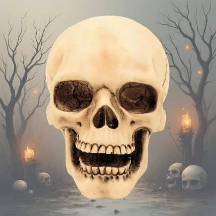 Figurka Czaszka 10cm Dekoracja– MC-30684 (NMT-306846)