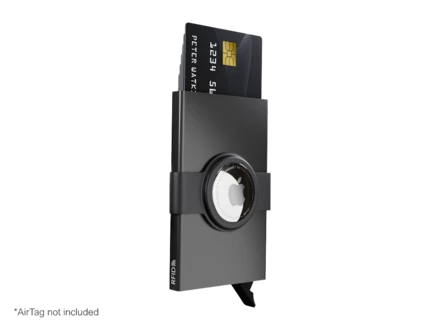 Etui na karty kredytowe RFID z uchwytem na Airtag 216310801 - czarny (NJG-216310801)