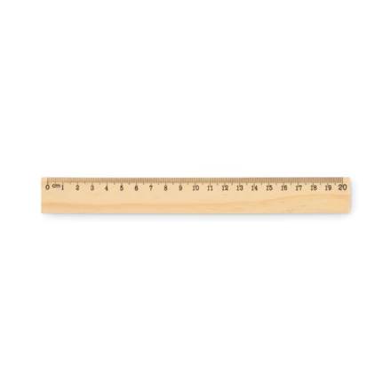 Drewniana linijka 20 cm - RULER20 (NMO-MO2917-40)