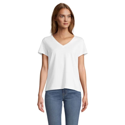 REGENT V T-SHIRT WOMEN - REGENT V WOMEN (NMO-S04766-WH-L)