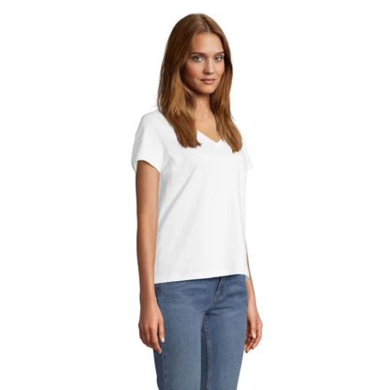 REGENT V T-SHIRT WOMEN - REGENT V WOMEN (NMO-S04766-WH-L)