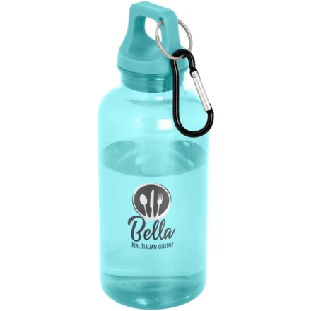 Oregon butelka na wodę o pojemności 400 ml z karabińczykiem wykonana z tworzyw sztucznych pochodzących z recyklingu z certyfi (NPC-10077851)