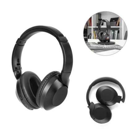 HENDRIX. Składane słuchawki bezprzewodowe z baterią o żywotności 20 godzin wykonaną w ABS pochodzącego z recyklingu (100% rABS) (NPS-97426-103)