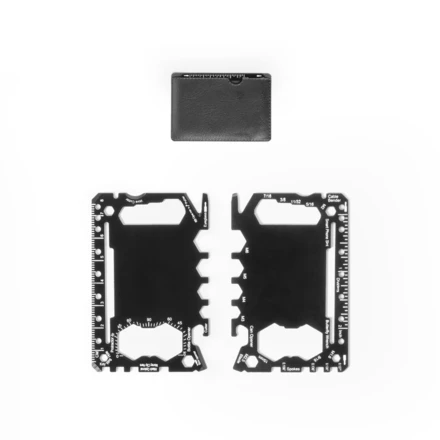 PEEBLES. Karta wielofunkcyjna ze stali nierdzewnej z 20 funkcjami (NPS-98166-103)