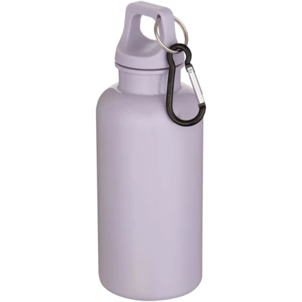 Oregon butelka na wodę o pojemności 400 ml z w jednolitym kolorze z karabińczykiem, wykonana z tworzyw sztucznych pochodzącyc (NPC-10086335)