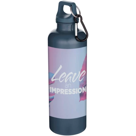 Oregon butelka na wodę o pojemności 750 ml z w jednolitym kolorze z karabińczykiem, wykonana z tworzyw sztucznych pochodzącyc (NPC-10087855)