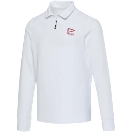 Apollo koszulka polo z zamkiem do połowy i długimi rękawami, uniseks 245 g/m² - XS (NPC-39551010)