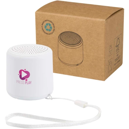 Velkis głośnik bezprzewodowy Bluetooth® o mocy 3 W z tworzyw sztucznych pochodzących z recyklingu (NPC-12448501)