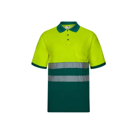 VL ACHELOUS. Dwukolorowa koszulka polo piqué (150 g/m²) z krótkim rękawem, z bawełny (55%) i poliestru (45%) (NPS-36100-209-2XL)