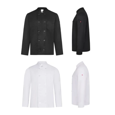 VL BACO. Koszula kucharza z długim rękawem (190 g/m2) (NPS-36156-103-2XL)