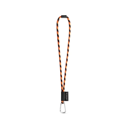 75089. SET Lanyard TUBE Long (Ø 7 mm) with D-shape carabiner 55 mm and safety lock Ø 7 mm (NPS-75089-356)