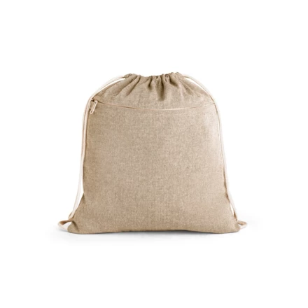 CHANCERY. Drawstring bag in recycled cotton (70%), polyester (30% rPET) (140 g/m²) (NPS-92928-160)