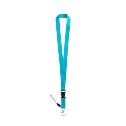 ANQUETIL. Polyester lanyard with metal carabiner (NPS-94401-124)