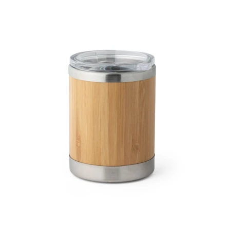 LYCKA. Bamboo and stainless steel cup 350 mL (NPS-94761-160)