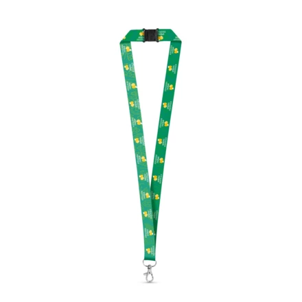 DOVER. SET Lanyard SUBLIMATION Long II (20 mm) aus recyceltem Polyester (100% rPET) mit 20 mm Schnappkarabiner und Sicherheitsverschluss (NPS-94973-106)