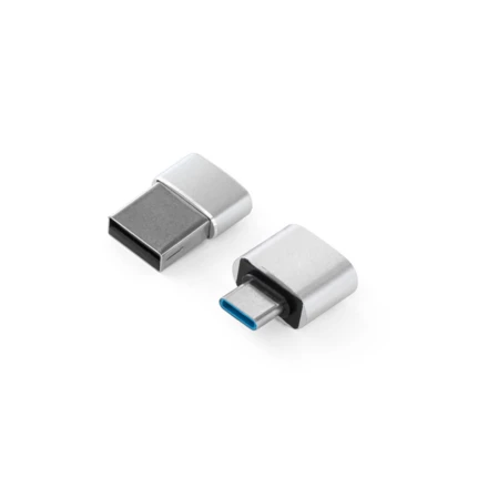 MINSKY. Set of 2 aluminium USB-A / USB-C adapters (NPS-97090-127)
