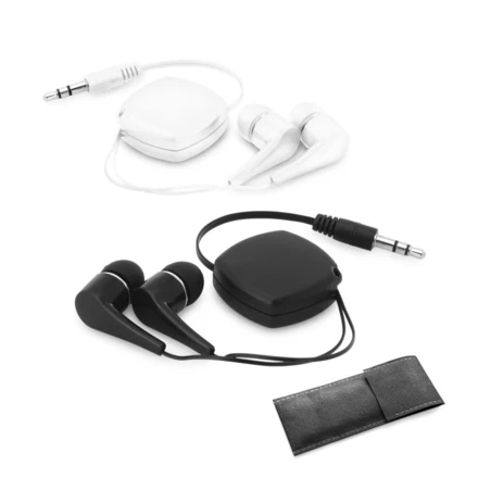 PINEL. Retractable earphones with 0'75 m ABS cable (NPS-97359-106)
