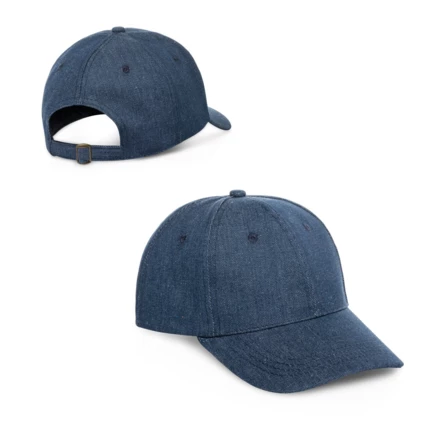 PHOEBE. Denim, cotton and polyester cap (300 g/m²) (NPS-99457-104)