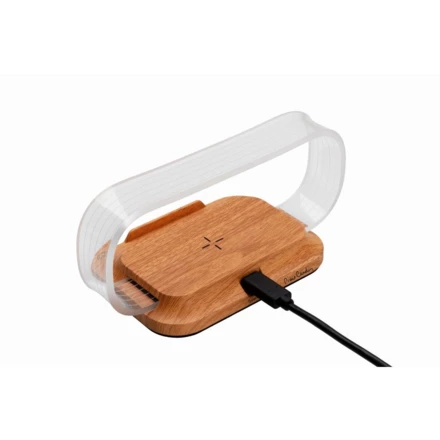 Stojak na telefon z ładowarką indukcyją JEROME Pierre Cardin - beżowy - (NMC-B110030-0IP313)