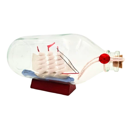 Rafandynka - Statek w butelce na podstawie drewnianej - MA2036 (NMT-322831)