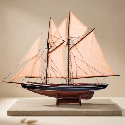Model Szkunera Bluenose - dekoracja marynistyczna 78 cm – 518 (NMT-322886)