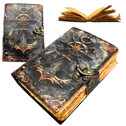 Notes Skórzany Retro Marynistyczny 200 stron - H110 (NMT-323777)